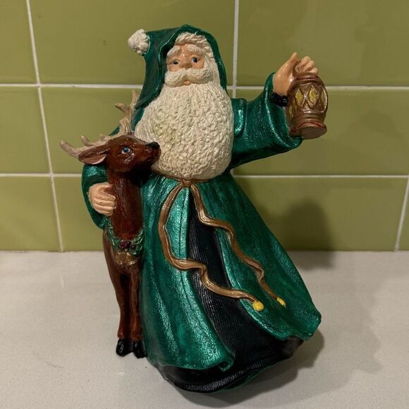 Vintage Hand Painted Ceramic Santa - Picture 1 of 7